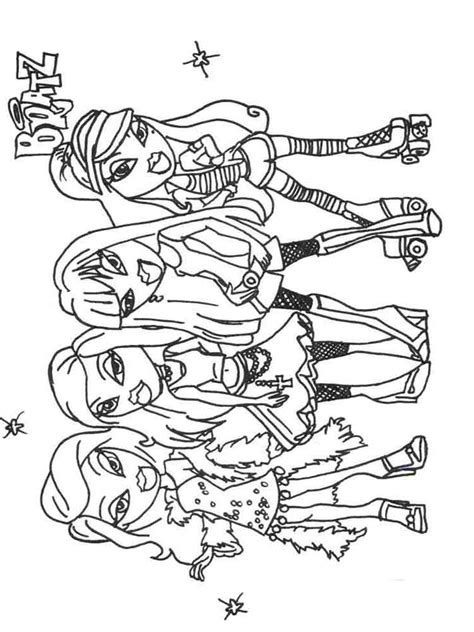 Bratz Coloring Pages Download And Print Bratz Coloring Pages