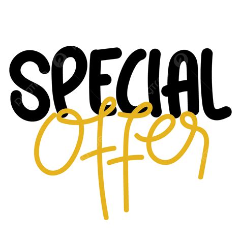 Special Offer Text Handwriting Vector Special Offer Special Offer