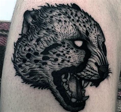 Sketch of tattoo leopard look equally good both in color and in black and white. 60 Leopard Tattoos For Men - Designs With Strength And Prowess