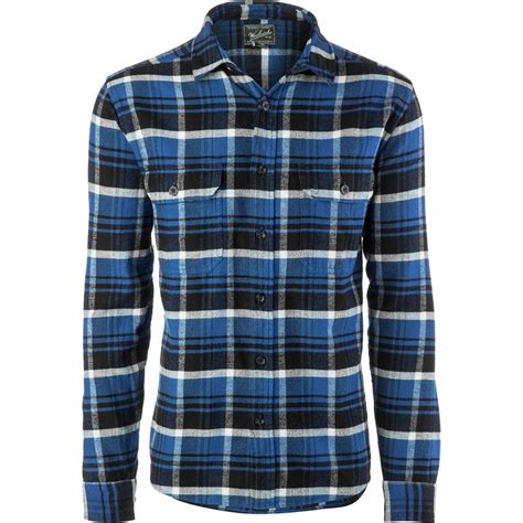 Woolrich Oxbow Bend Regular Fit Flannel Shirt Long Sleeve Mens