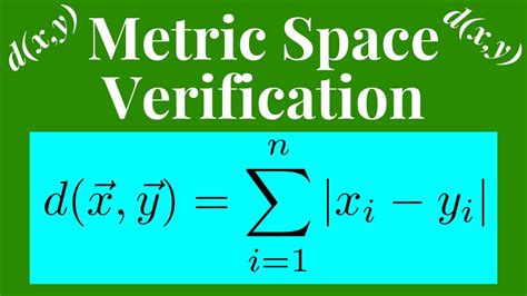 Metric Space Verification Problem 1 Of 3 Introduction To Real