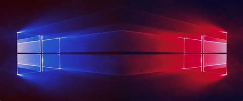 Windows 10 2 Windows Blue And Red 3440×1440