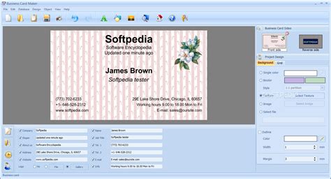 The font, background, colour, text, etc, can all be changed and made into. Download Business Card Maker 9.15