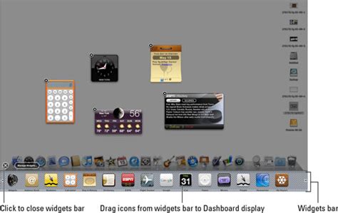 How To Access The Mac Dashboard Widgets Dummies