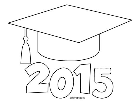 Graduation Cap 2015 Coloring Page Graduation Picture Boards