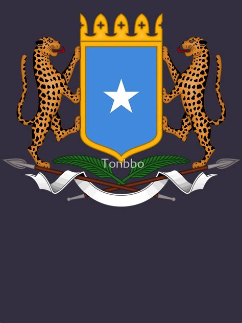 somalia coat of arms t shirt for sale by tonbbo redbubble somalia t shirts somalia flag