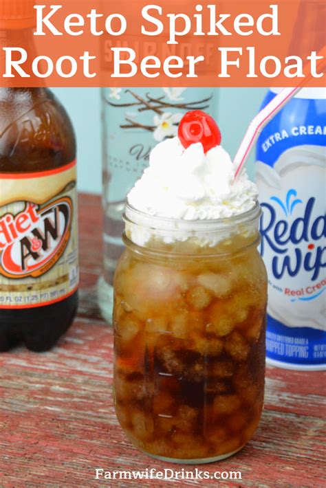 Keto Spiked Root Beer Floats Combine Flavors Of Diet Root Beer Vanilla