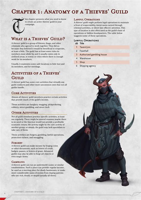 Thieves Guilds Dungeon Masters Guild Dungeon Masters Guild