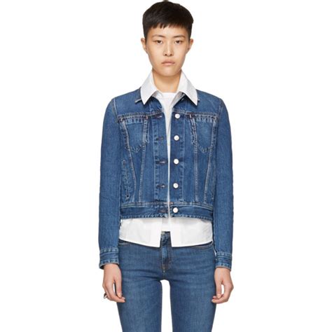 Acne Studios Blue Denim Cliff Jacket Acne Studios