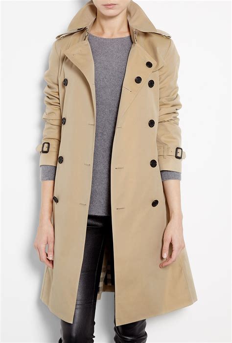 Honey Cotton Trench Coat By Burberry Brit Burberry Trench Coat