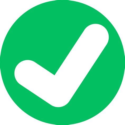 diseño de símbolo de signo de icono de marca de verificación PNG