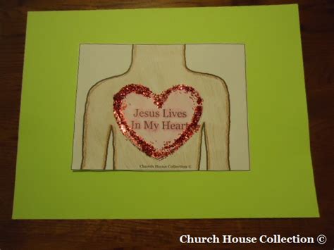 Church House Collection Blog Jesus Lives In My Heart Craft