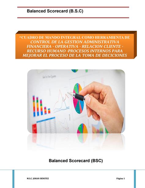 El Balanced Scorecard Bsc Como Herramienta Gerencial Para Las