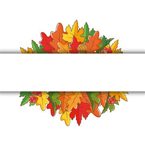 Autumn Leaves Clip Art Banners