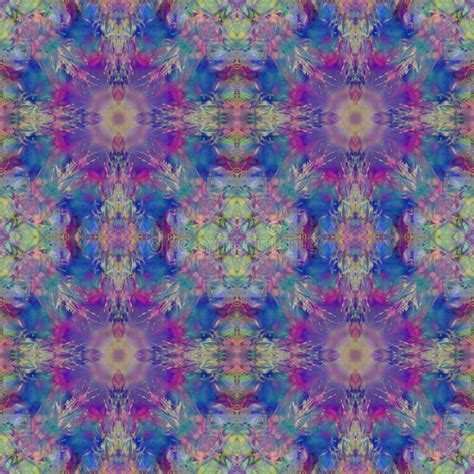 Bright Seamless Grunge Colorful Ethnic Indian Pattern Collage With