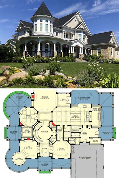 Two Story Bedroom Shingle Style Dream Home Floor Plan Victorian House Plans House Layout