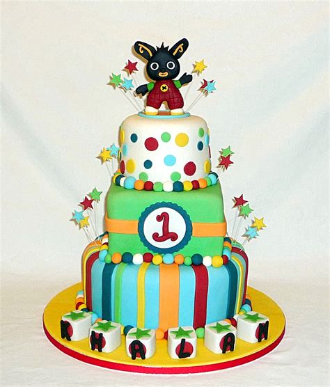 Bing Birthday Cake By Evarose Cakes Baby Cake First Birthday Cakes Cake