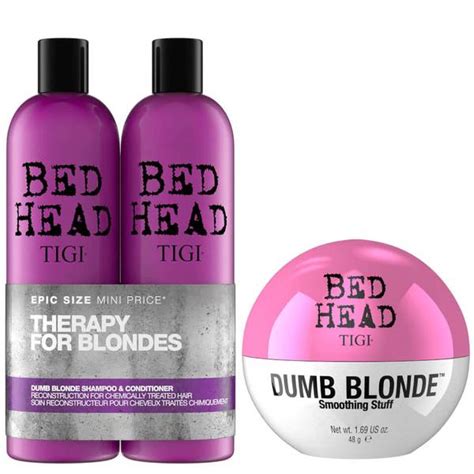 Tigi Bed Head Blonde Hair Shampoo Conditioner And Styling Cream Set