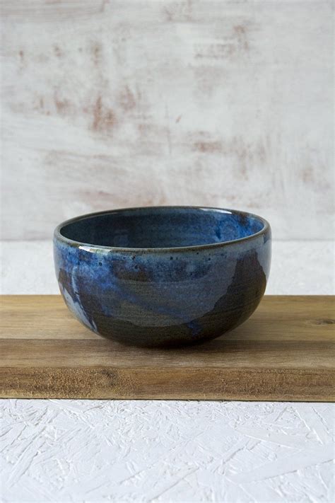 Handcrafted Blue Ceramic Soup Bowl┃mad About Pottery Blue Ceramics