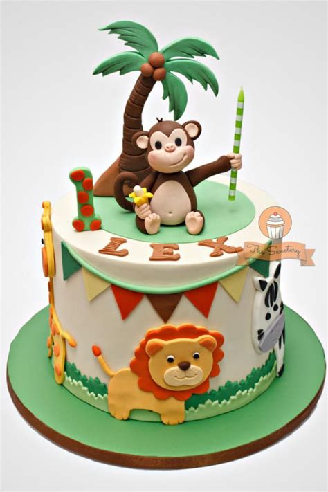 Jungle Safari Cake Jungle Birthday Cakes Jungle Theme Cakes Baby Boy