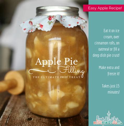 Apple Pie Filling Done In 15 Minutes Freeze Some For Later Recipe Apple Pies Filling Pie