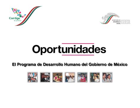 oportunidades el programa de desarrollo humano del gobierno