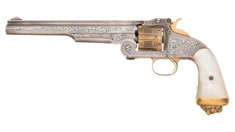 Engraved Smith And Wesson No 3 American Revolver Rock Island Auction