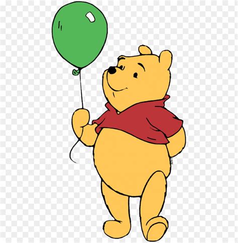 Winnie The Pooh Clipart Holding Balloon Winnie The Pooh Holding