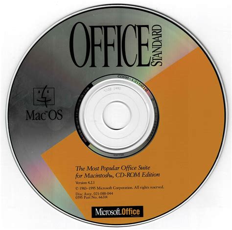 Microsoft Office 42 Standard For Macintosh 421a Microsoft