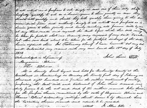 1813 Will of John Lewis – Breckinridge County (Later Hancock County