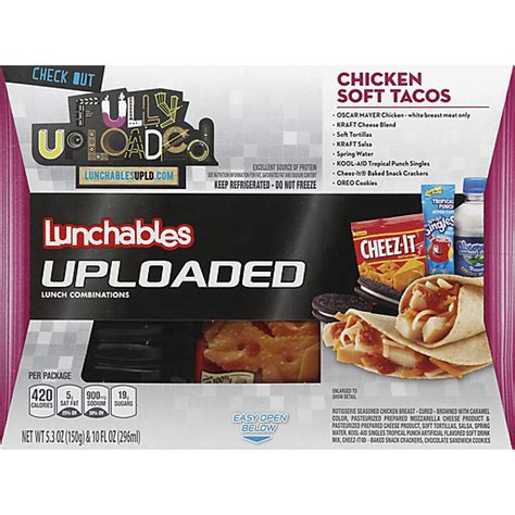 Lunchables Uploaded Lunch Combinations Chicken Soft Tacos Lunchables