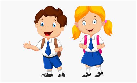 England Clipart Student School Girl And Boy Clipart