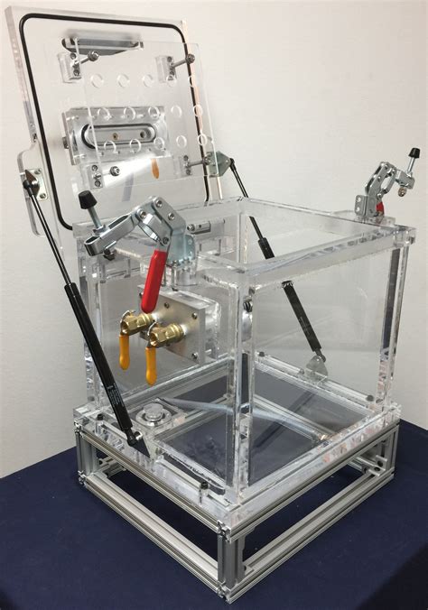 Bubble Emission Testing Chamber System Clear Acrylic Box Electrical