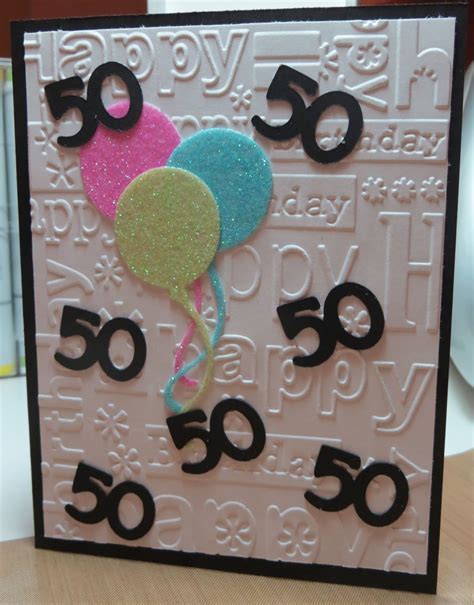Debbies Creations: 50th Birthday Card