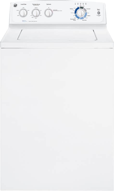 Ge 3 7 Cu Ft Top Load Washer W Dual Action Agitator White Kando