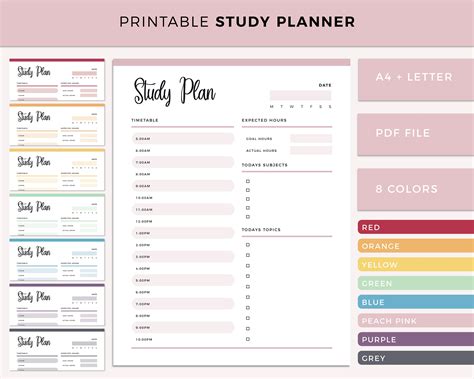 The Style Of Your Life Planer 6 Months Study Planner Diary Semester