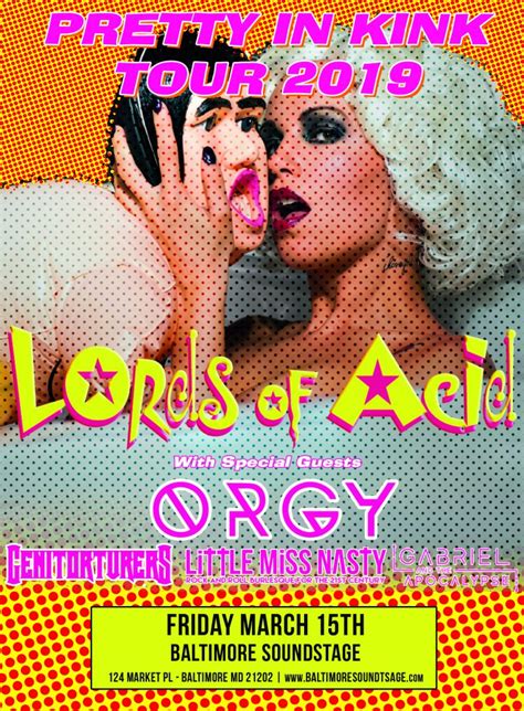 Lords Of Acid Pretty In Kink Tour 2019 Baltimore Soundstage