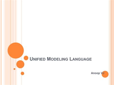 Uml Unified Modelling Language Ppt