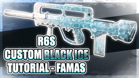 Twitchs Black Ice Famas Irl Custom Rainbow Six Siege Black Ice Skin