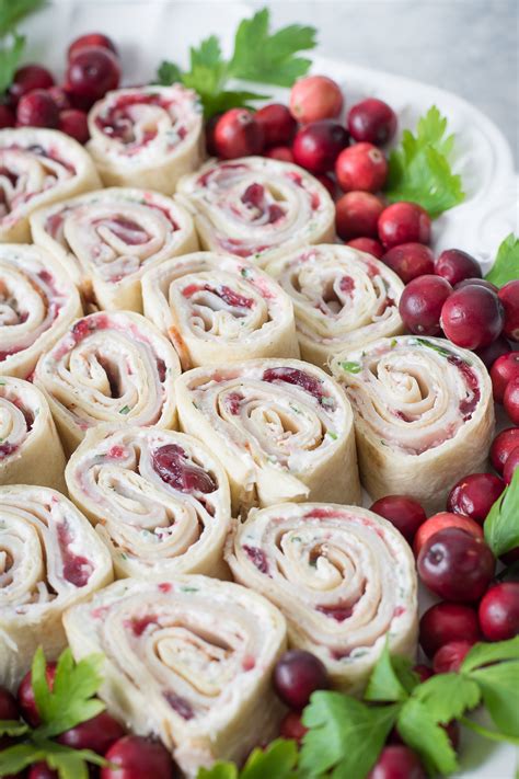 Turkey Roll Ups With Cream Cheese Cranberry