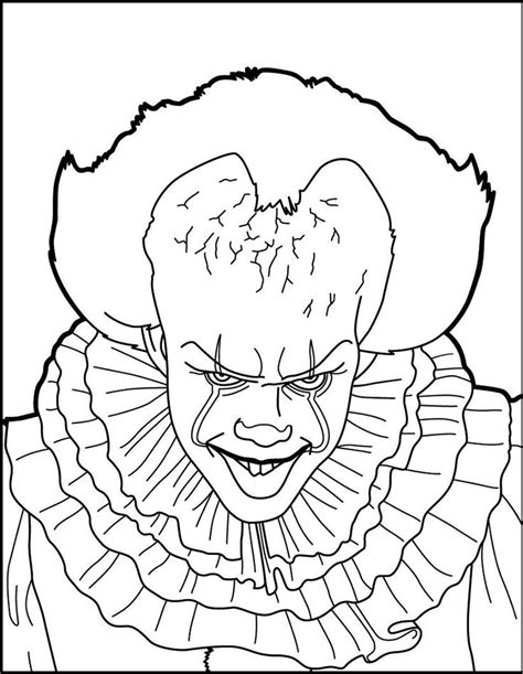 Astounding printable scary halloween coloring pages with colori. Pennywise Coloring Pages Ideas, Scary But Fun | Scary ...