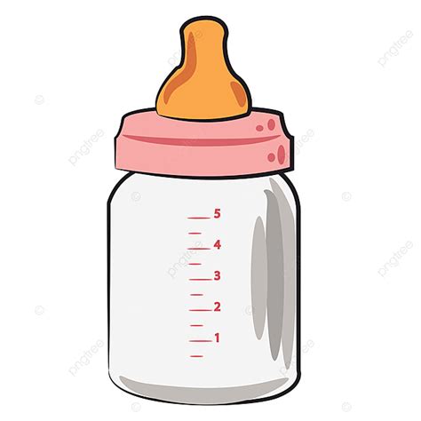 This includes the bottles and nipples, rings, caps, and any valves or membranes that are part of the bottle. Feeding Bottle For Baby Vector Or Color Illustration, Food ...