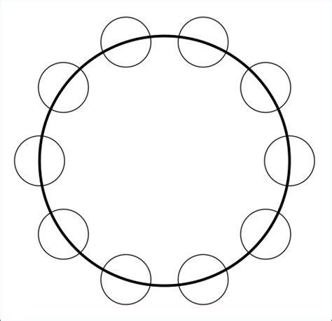 Solved Drawing A Circle Of 10 Circles In Lyx 9to5science