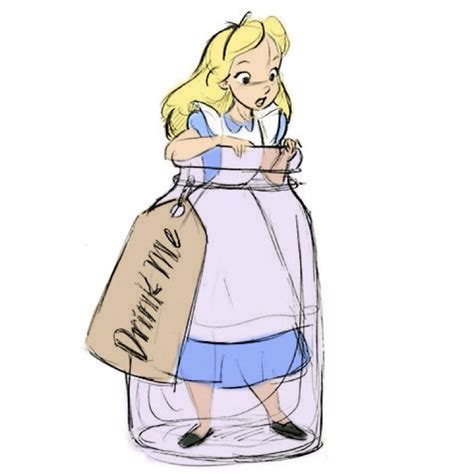 Colorized Alice Sketch Alice In Wonderland Cartoon Alice In