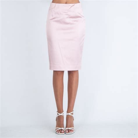 Hugo Boss Black Stretch Pencil Skirt Pink