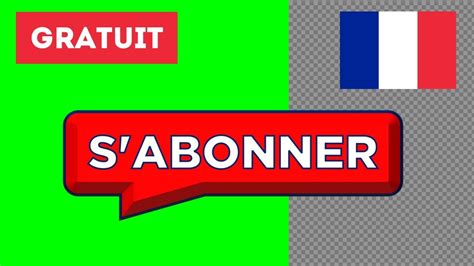 Bouton S Abonner Fond Vert Transparent Animations T L Charger Gratuitement Youtube
