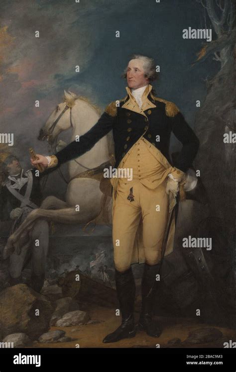 American Revolution General George Washington At Trenton 1792 By