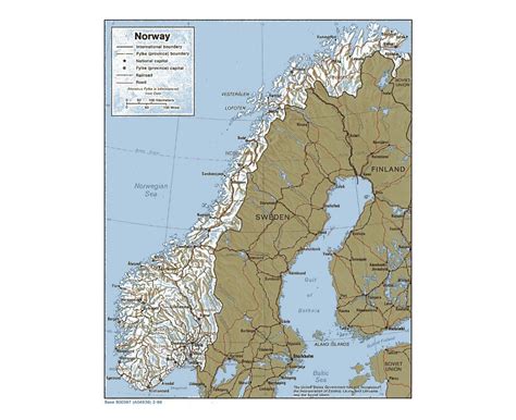 Maps Of Norway Collection Of Maps Of Norway Europe Mapsland