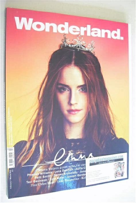 Wonderland Magazine Februarymarch 2014 Emma Watson Cover Cover 12