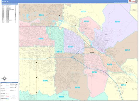 Digital Maps Of Boise Idaho